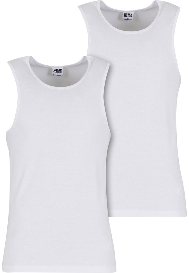 URBAN CLASSICS Tanktop »Urban Classics Ribbed Undershirt 2-Pack« 1