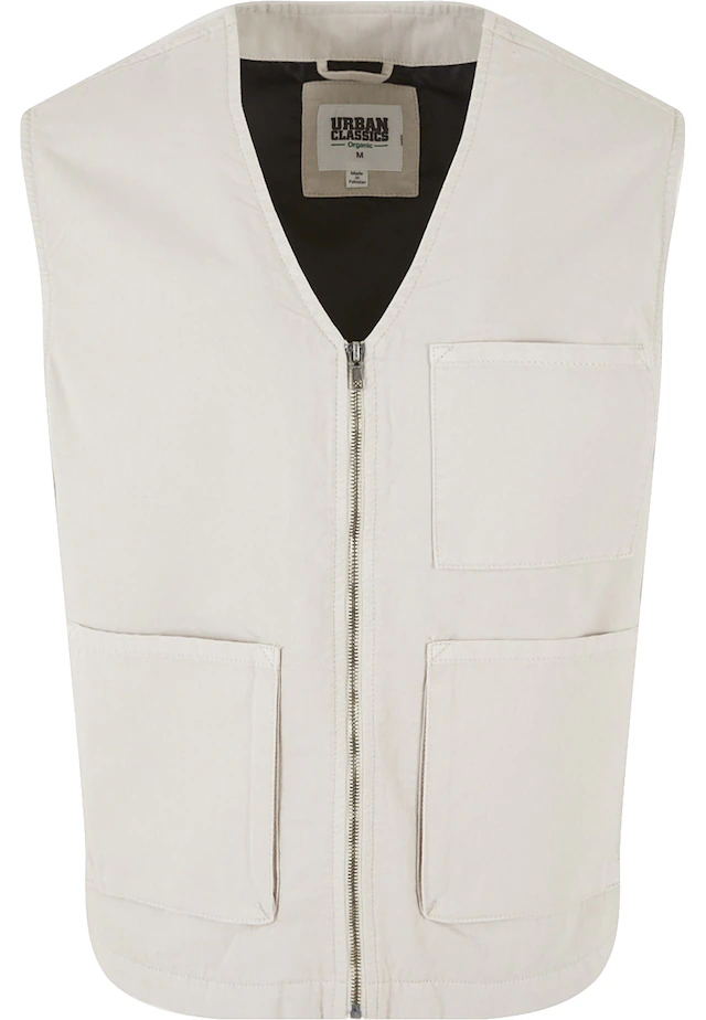 URBAN CLASSICS Steppweste »Urban Classics Herren Organic Cotton Vest« 1 Stk.