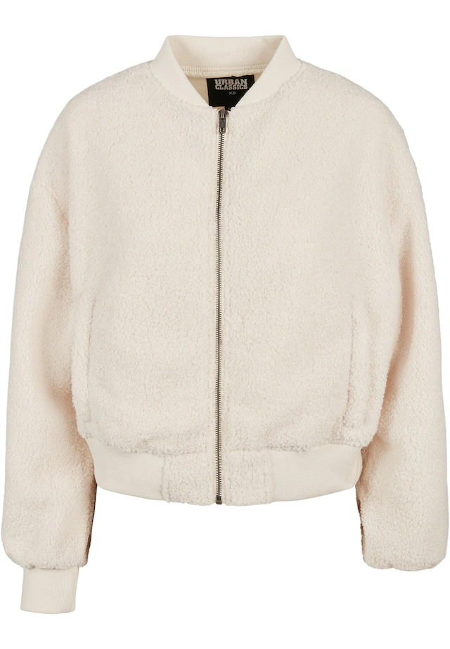 URBAN CLASSICS Bomberjacke »Urban Classics Damen Ladies Oversized Sherpa Bomber Jacket« 1 Stk. tlg. ohne Kapuze