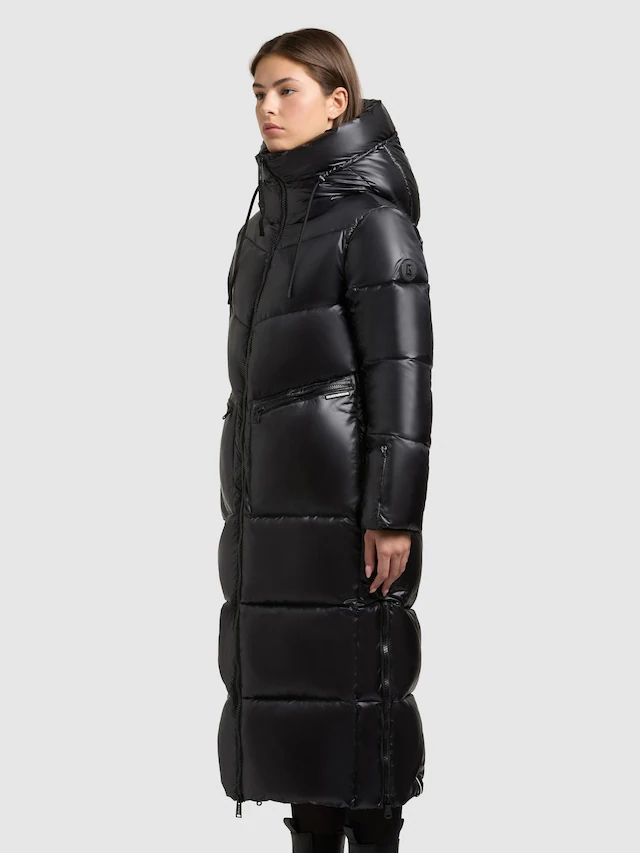 khujo Steppmantel »Tonia« Extralanger Damen Wintermantel mit Rucksack-Trägern