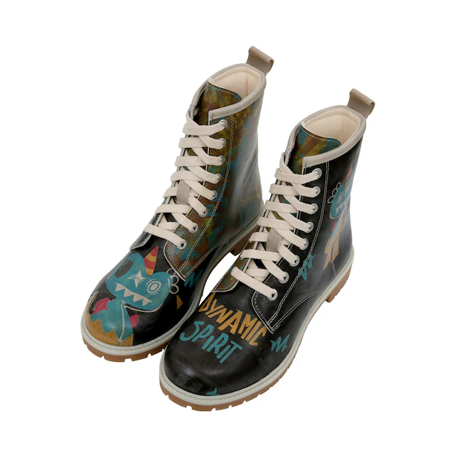 DOGO Schnürboots »Longe Boots Schnürstiefel Dynamic Spirit Damen Stiefeletten,« Handgefertigt