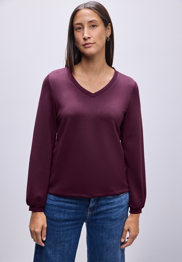 STREET ONE Langarmshirt im Silk Look