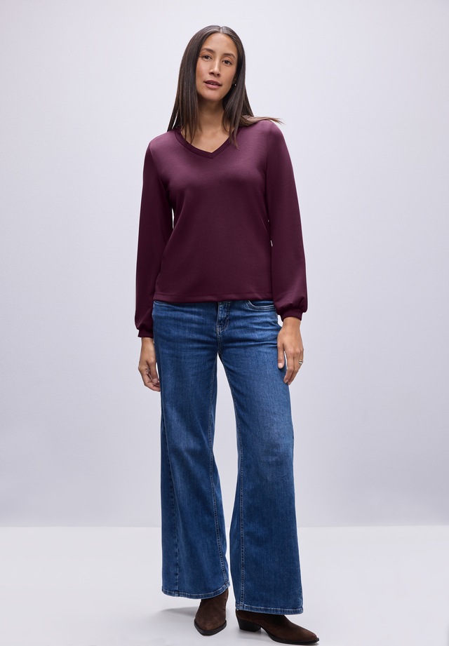 STREET ONE Langarmshirt im Silk Look