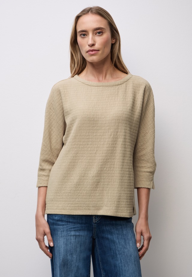 STREET ONE 3/4-Arm-Shirt aus softem Materialmix