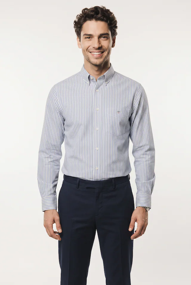 Gant Langarmhemd »REGULAR POPLIN STRIPE SHIRT« Regular fit mit Streifenmuster