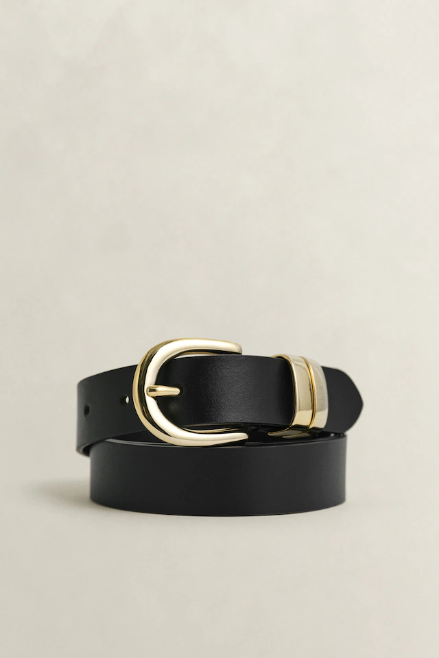 Gant Ledergürtel »CHUNKY KEEPER LEATHER BELT« Größenverstellbar durch Einfachdornschließe