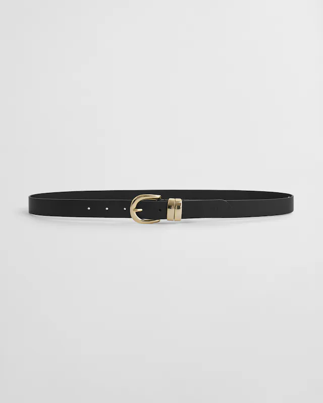 Gant Ledergürtel »CHUNKY KEEPER LEATHER BELT« Größenverstellbar durch Einfachdornschließe