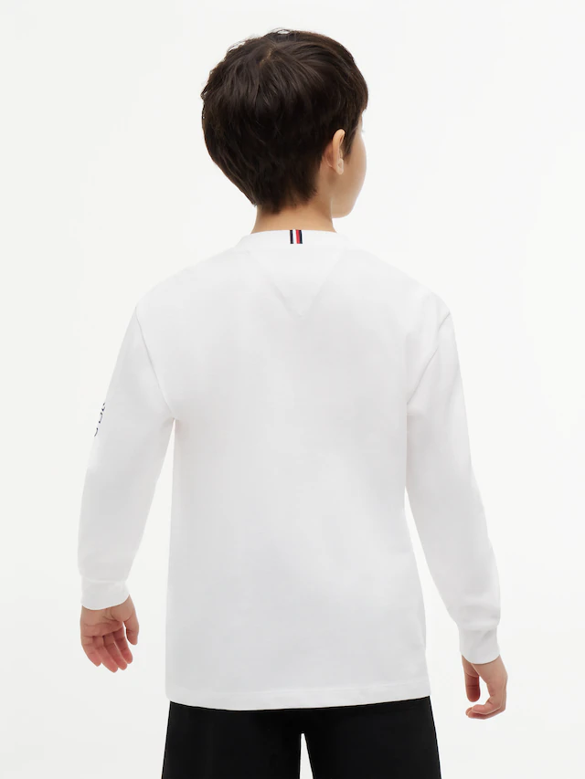 Tommy Hilfiger Langarmshirt Regular Fit, Kinder bis 16 Jahre, Druck auf einem Arm