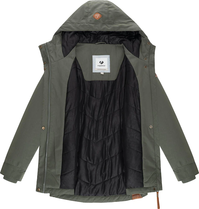 Ragwear Winterjacke »Monadena Parka YOUMODO« mit Kapuze Warmer Kurzmantel mit Kapuze
