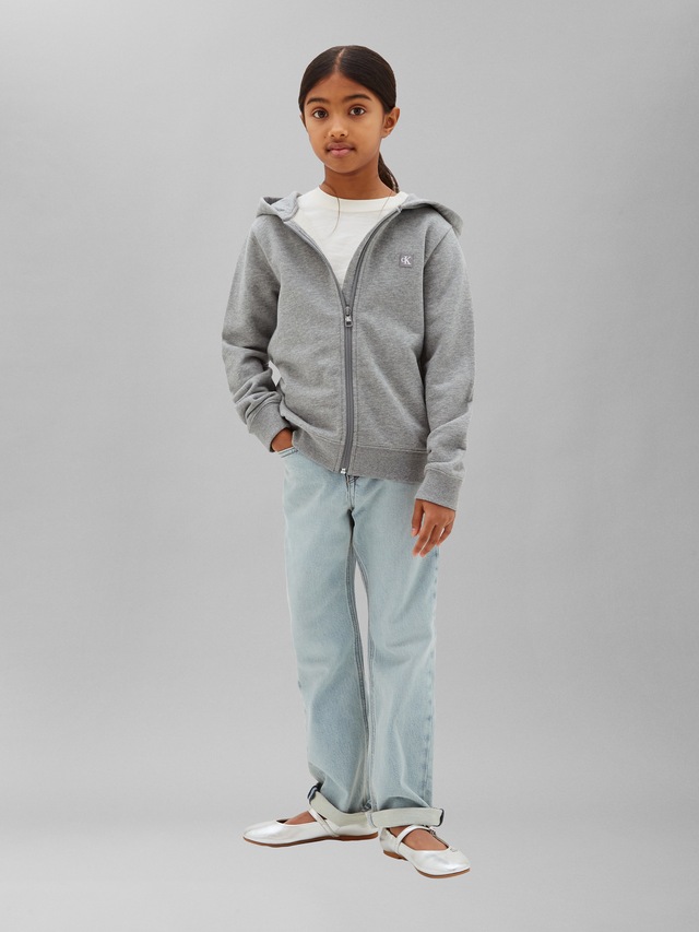 Calvin Klein Jeans Sweatjacke »MINI BADGE ZIP-THROUGH« Regular fit, Badge
