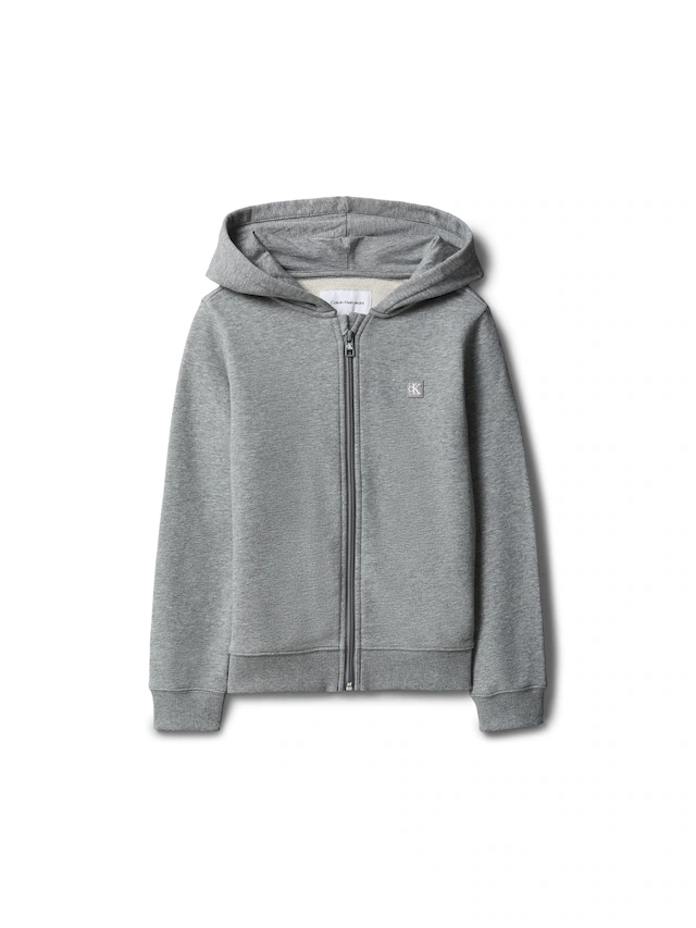 Calvin Klein Jeans Sweatjacke »MINI BADGE ZIP-THROUGH« Regular fit, Badge