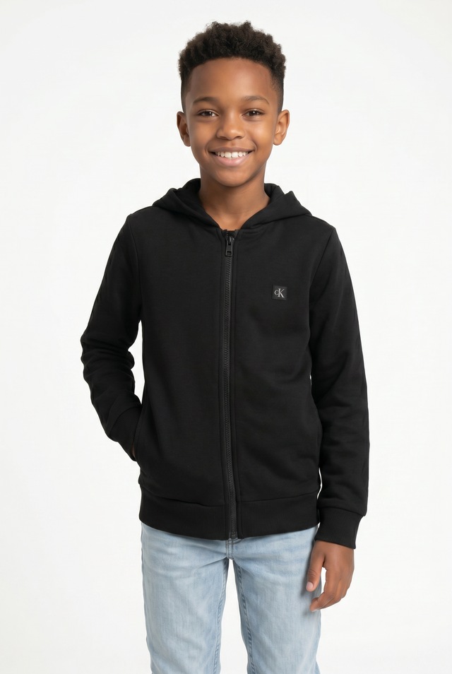 Calvin Klein Jeans Sweatjacke »MINI BADGE ZIP-THROUGH« Regular fit, Badge