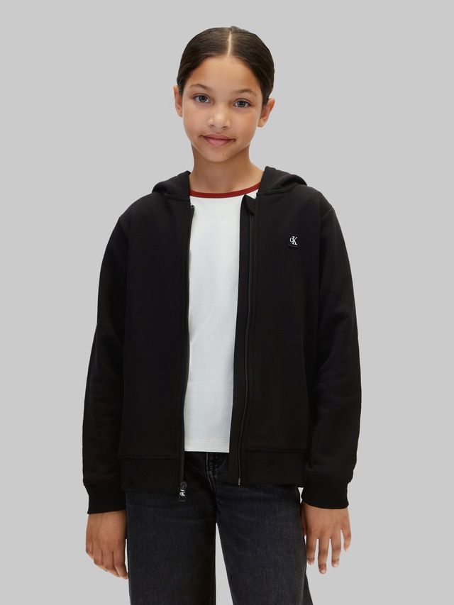 Calvin Klein Jeans Sweatjacke »MINI BADGE ZIP-THROUGH« Regular fit, Badge