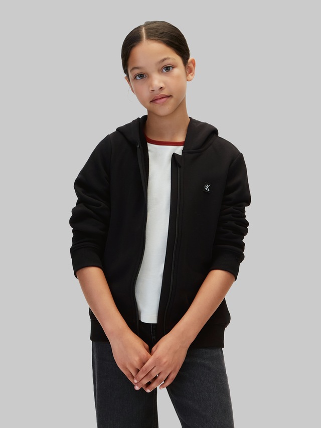 Calvin Klein Jeans Sweatjacke »MINI BADGE ZIP-THROUGH« Regular fit, Badge