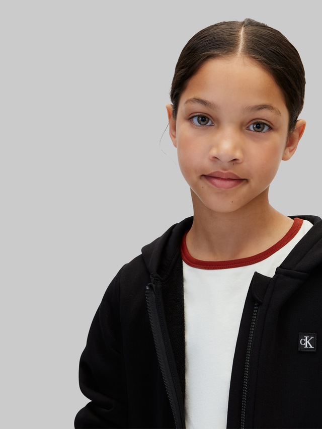 Calvin Klein Jeans Sweatjacke »MINI BADGE ZIP-THROUGH« Regular fit, Badge