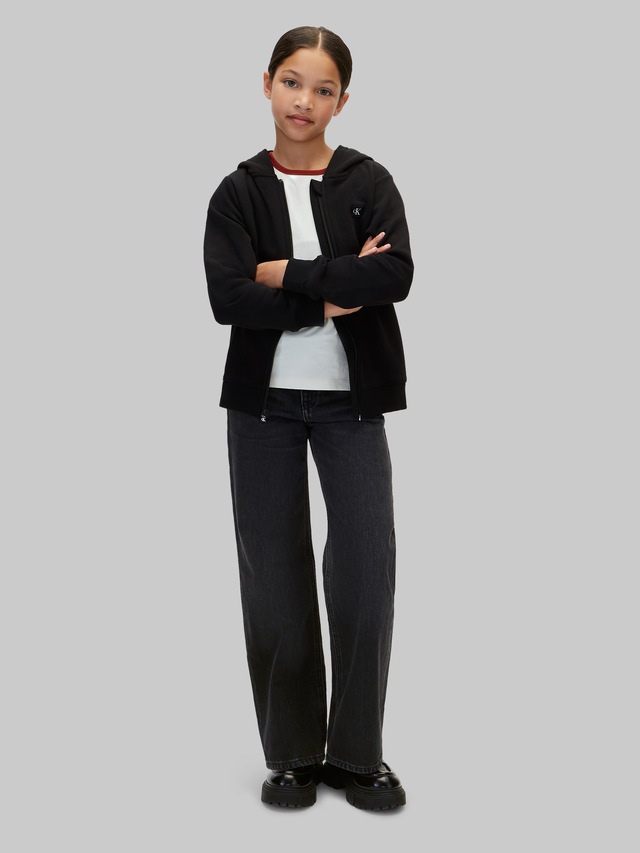 Calvin Klein Jeans Sweatjacke »MINI BADGE ZIP-THROUGH« Regular fit, Badge