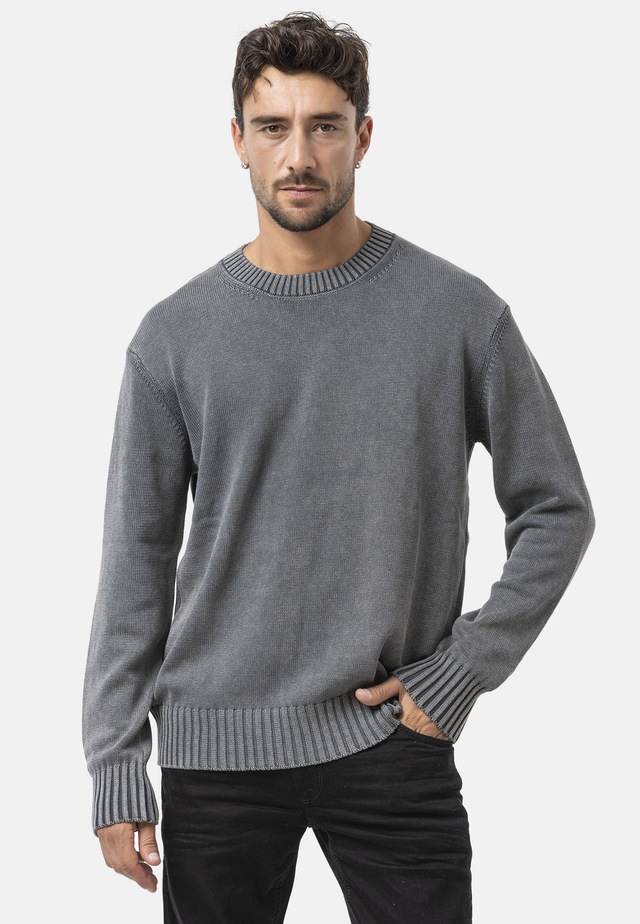 Cipo & Baxx Strickpullover »CP289« 1 Stk. strukturiertes Strickdesign