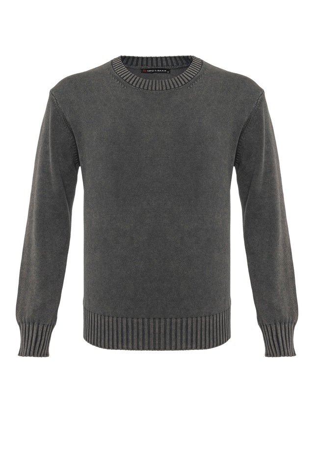 Cipo & Baxx Strickpullover »CP289« 1 Stk. strukturiertes Strickdesign