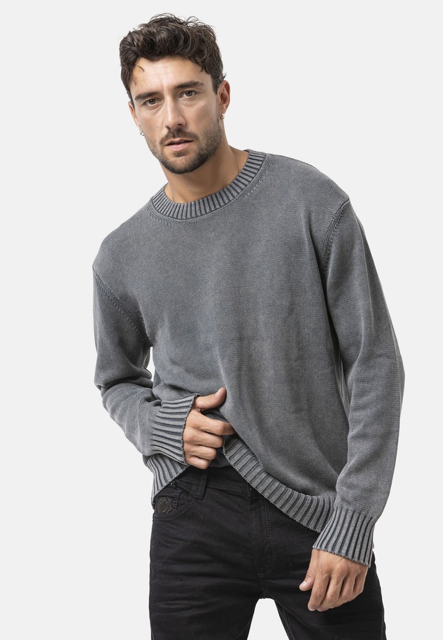 Cipo & Baxx Strickpullover »CP289« 1 Stk. strukturiertes Strickdesign