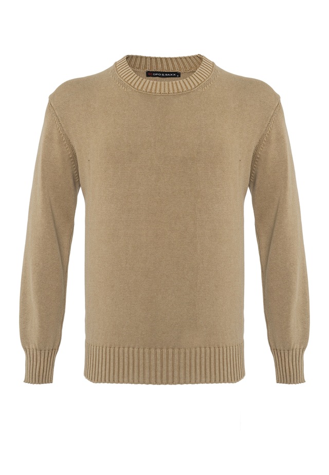 Cipo & Baxx Strickpullover »CP289« 1 Stk. strukturiertes Strickdesign