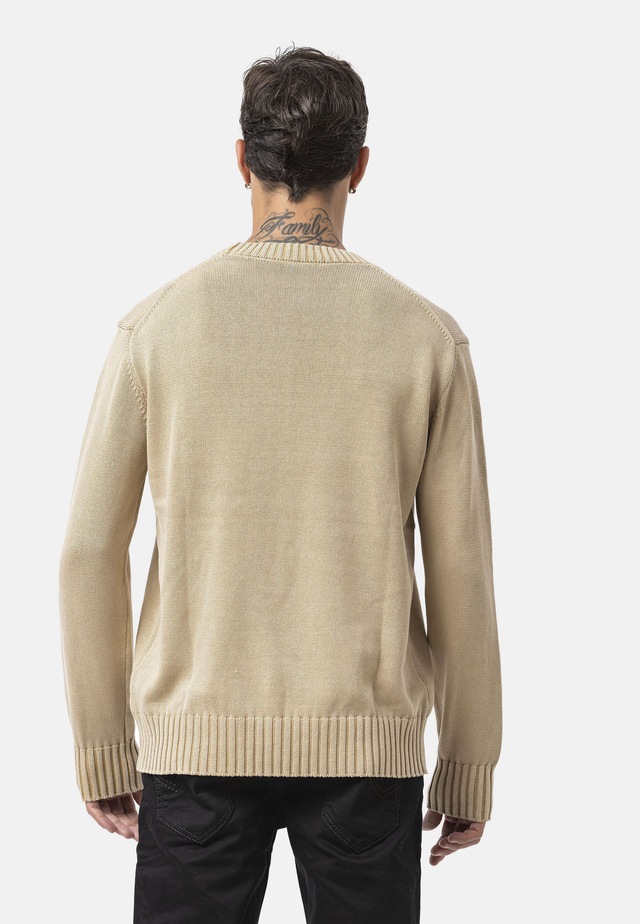 Cipo & Baxx Strickpullover »CP289« 1 Stk. strukturiertes Strickdesign