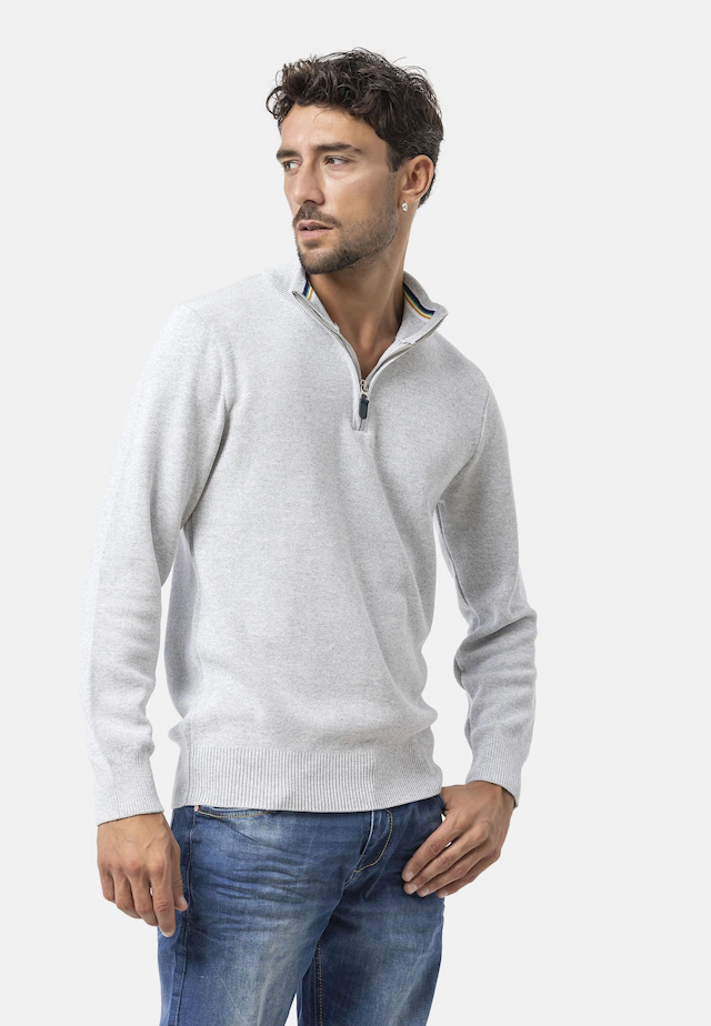 Cipo & Baxx Strickpullover »CP290« 1 Stk. aus reiner Baumwolle