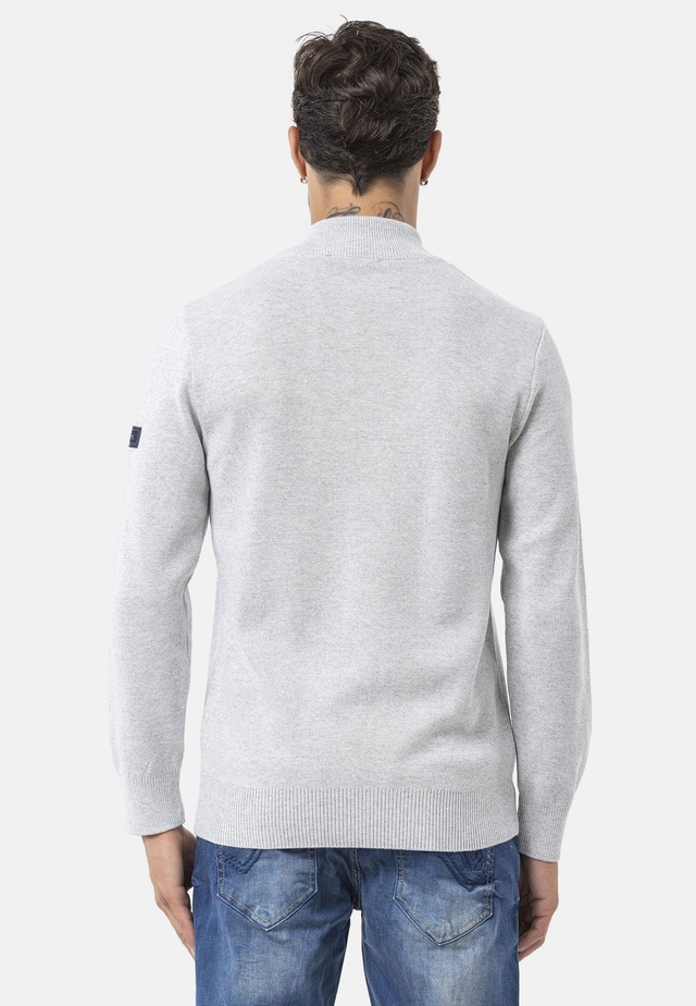 Cipo & Baxx Strickpullover »CP290« 1 Stk. aus reiner Baumwolle