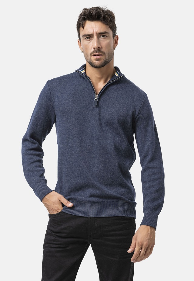 Cipo & Baxx Strickpullover »CP290« 1 Stk. aus reiner Baumwolle