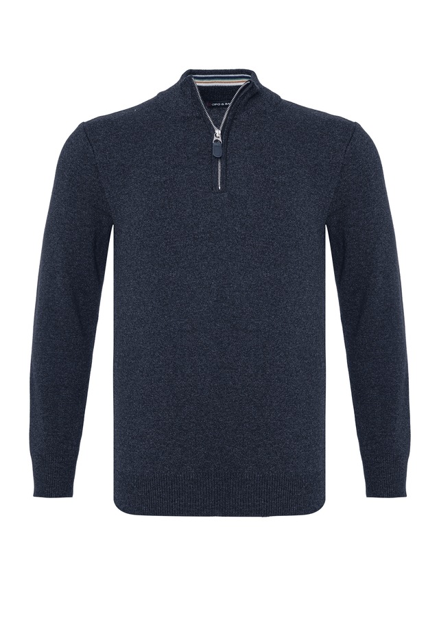 Cipo & Baxx Strickpullover »CP290« 1 Stk. aus reiner Baumwolle