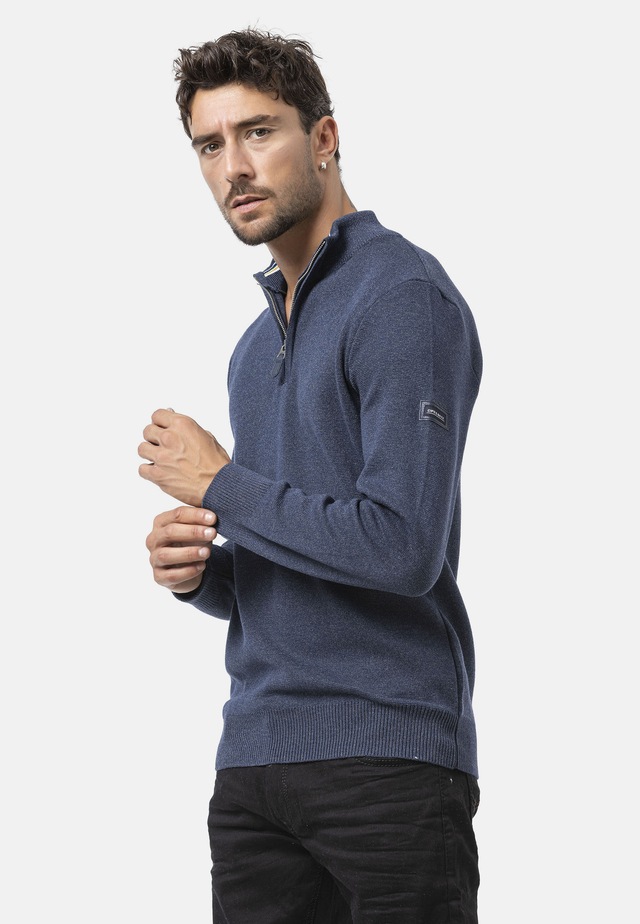 Cipo & Baxx Strickpullover »CP290« 1 Stk. aus reiner Baumwolle
