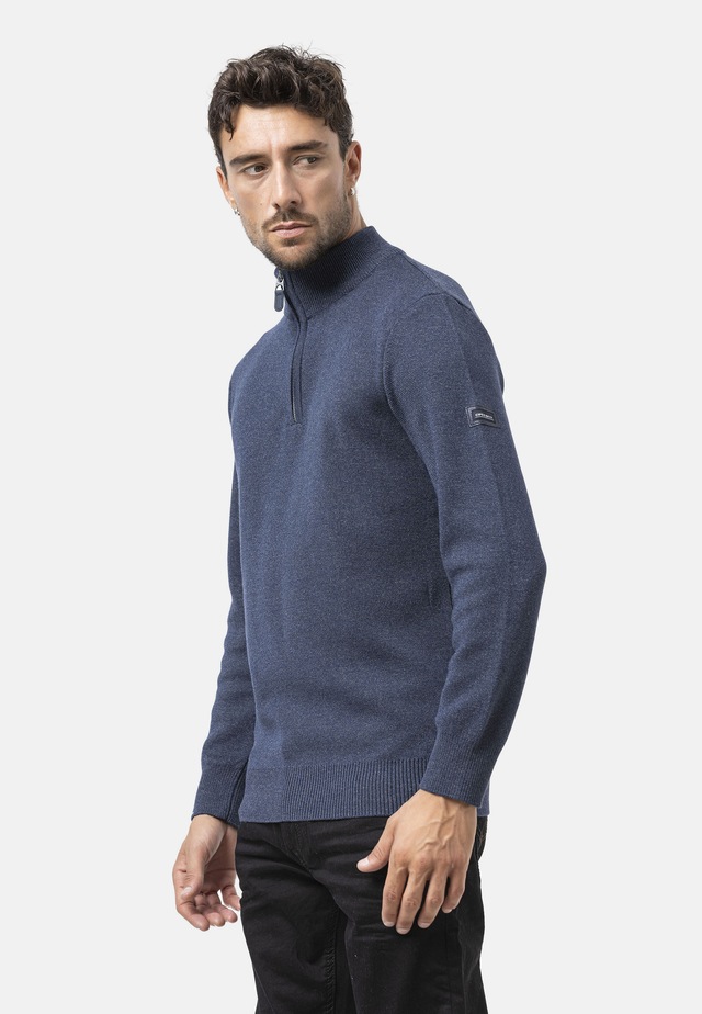Cipo & Baxx Strickpullover »CP290« 1 Stk. aus reiner Baumwolle