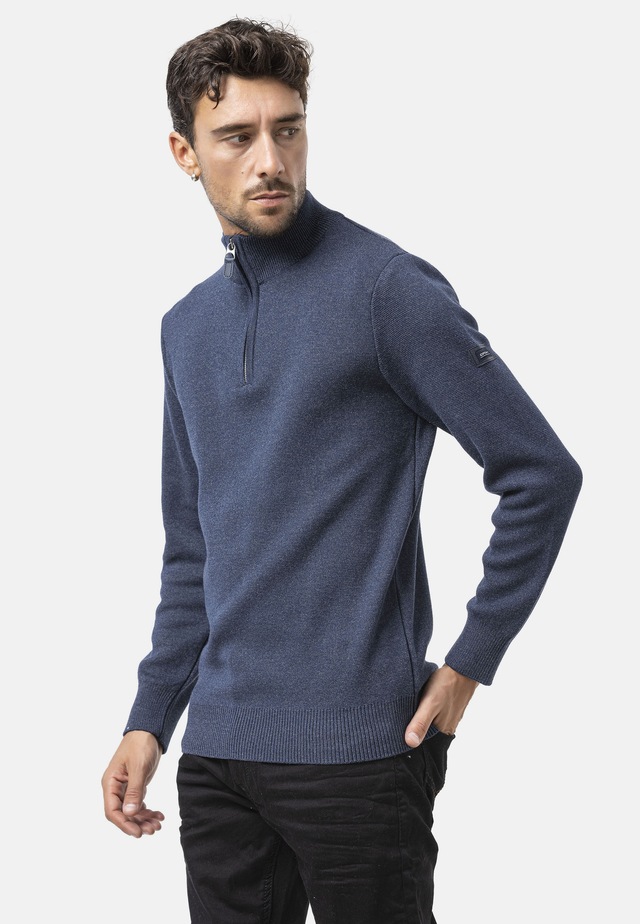Cipo & Baxx Strickpullover »CP290« 1 Stk. aus reiner Baumwolle