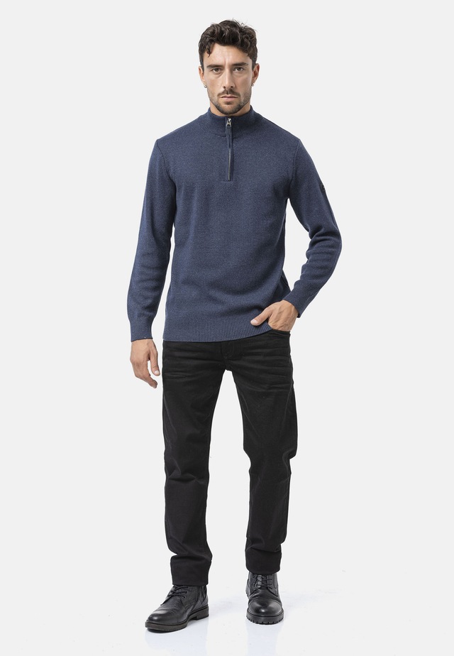 Cipo & Baxx Strickpullover »CP290« 1 Stk. aus reiner Baumwolle