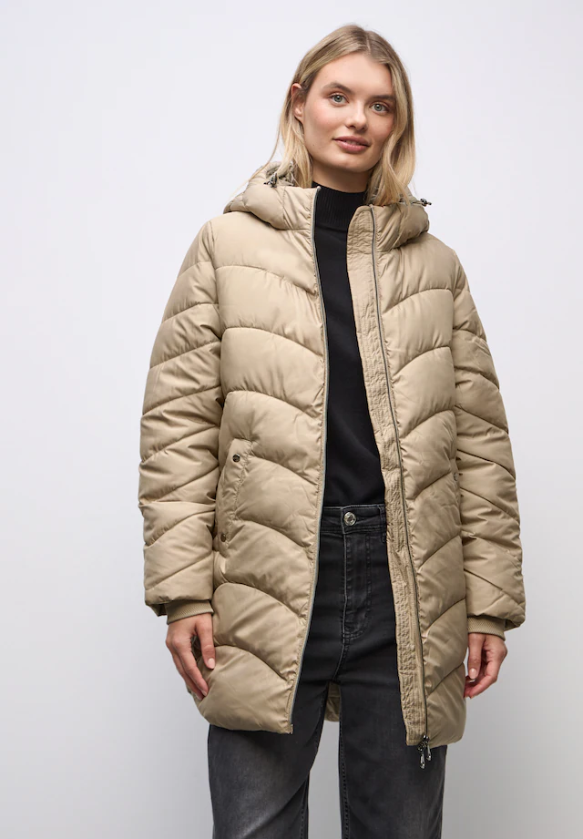 STREET ONE Steppjacke mit Kapuze mit Kapuze mit Tunnelzugband