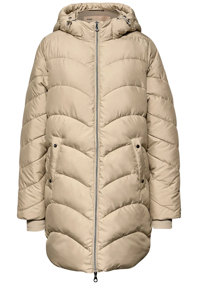 STREET ONE Steppjacke mit Kapuze mit Kapuze mit Tunnelzugband