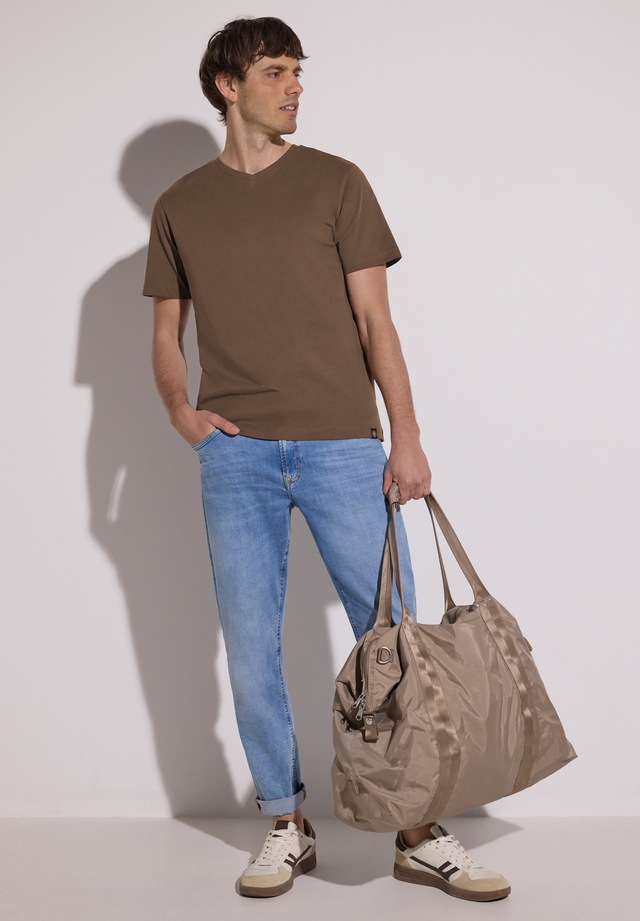 STREET ONE MEN T-Shirt mit V-Ausschnitt