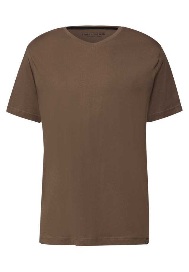 STREET ONE MEN T-Shirt mit V-Ausschnitt
