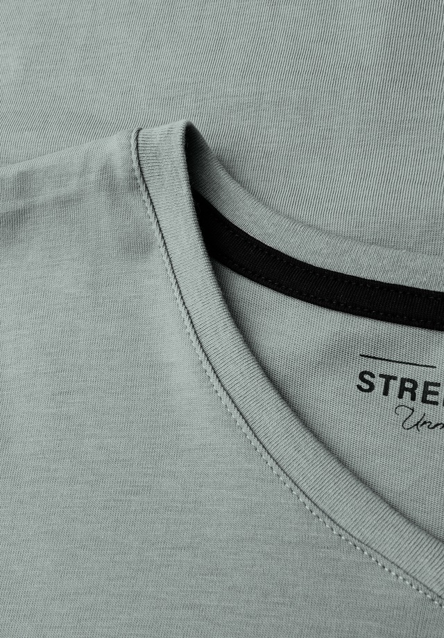 STREET ONE MEN T-Shirt mit V-Ausschnitt