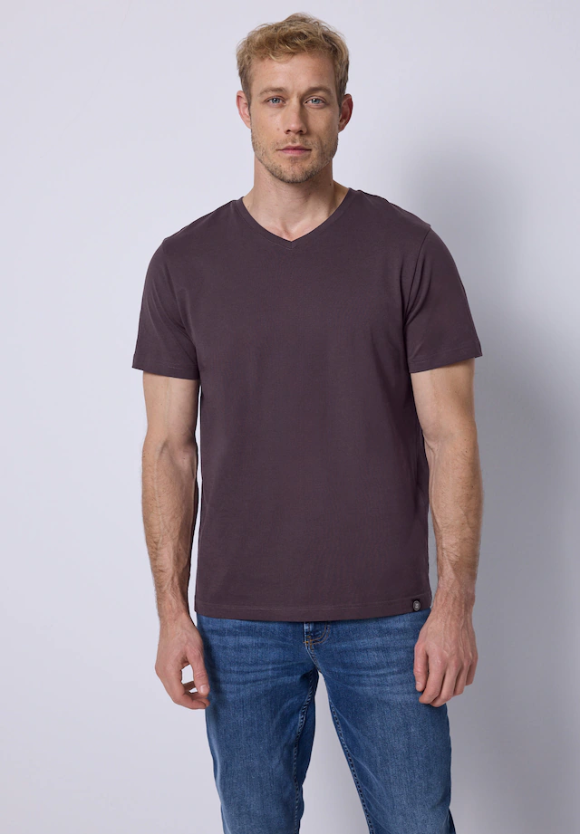 STREET ONE MEN T-Shirt mit V-Ausschnitt