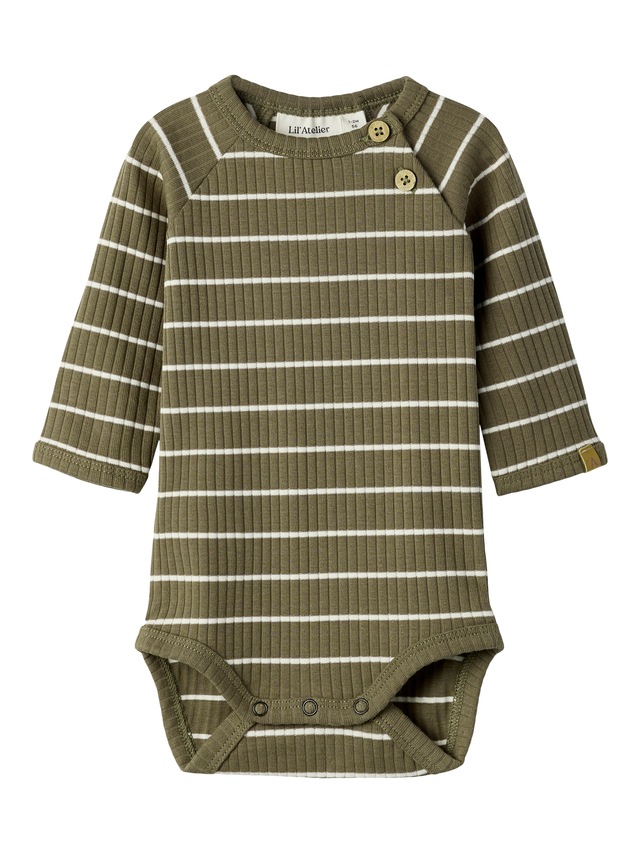 Lil' Atelier Langarmbody »NBMKAIL LS SLIM BODY LIL NOOS« Baumwollmischung