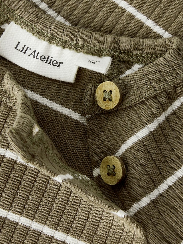 Lil' Atelier Langarmbody »NBMKAIL LS SLIM BODY LIL NOOS« Baumwollmischung