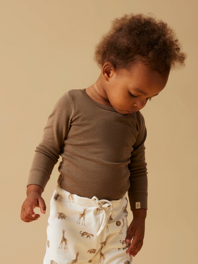 Lil' Atelier Langarmbody »NBNGAYO LS SLIM BODY LIL NOOS« Baumwollmischung