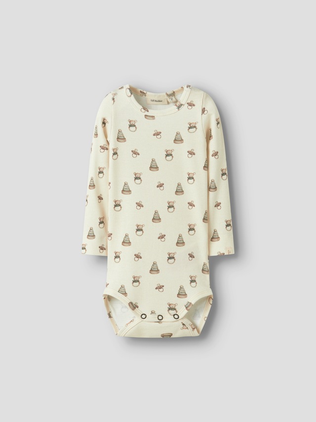 Lil' Atelier Langarmbody »NBNGAVO EMO LS SLIM BODY LIL NOOS« weiche Jersey Rippqualität