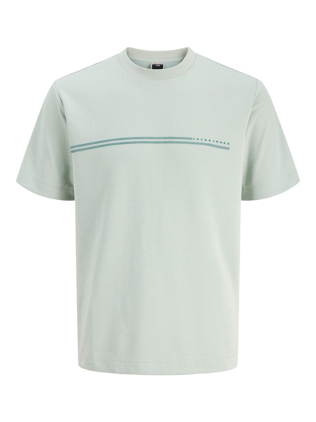 Jack & Jones Junior T-Shirt »JCOFUSION CHEST BRAND TEE SS CN JNR« Materialmix, regular Fit, Kurzarm
