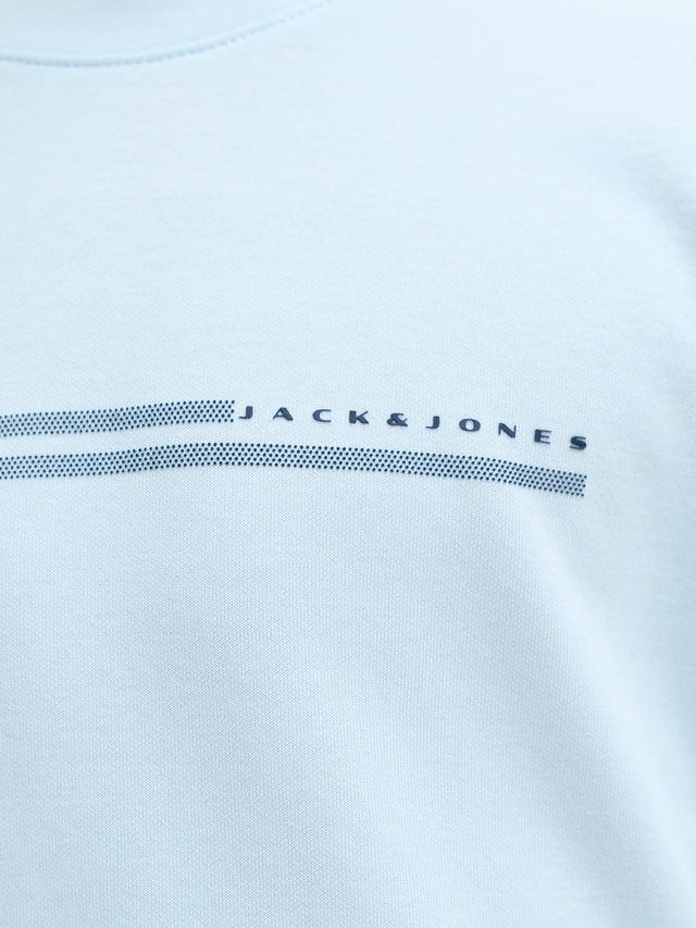 Jack & Jones Junior T-Shirt »JCOFUSION CHEST BRAND TEE SS CN JNR« Materialmix, regular Fit, Kurzarm