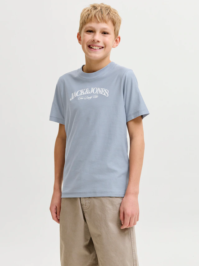 Jack & Jones Junior T-Shirt »JORCASSIS BRANDING TEE SS CREW NECK JNR« Baumwolle, normal geschnitten