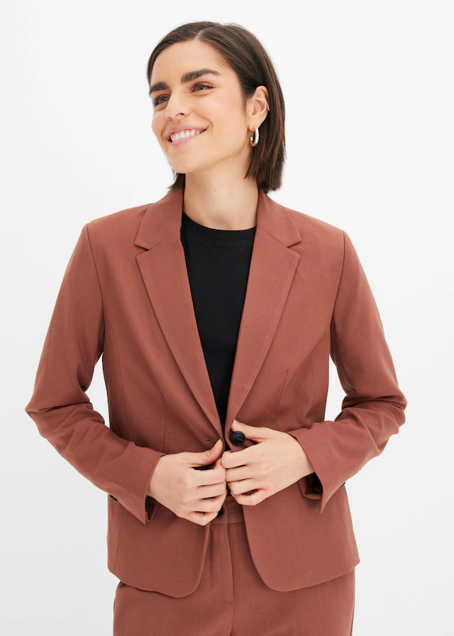 bonprix Jackenblazer »Blazer« festlicher Stil, schmale Passform, mit Paspeltaschen
