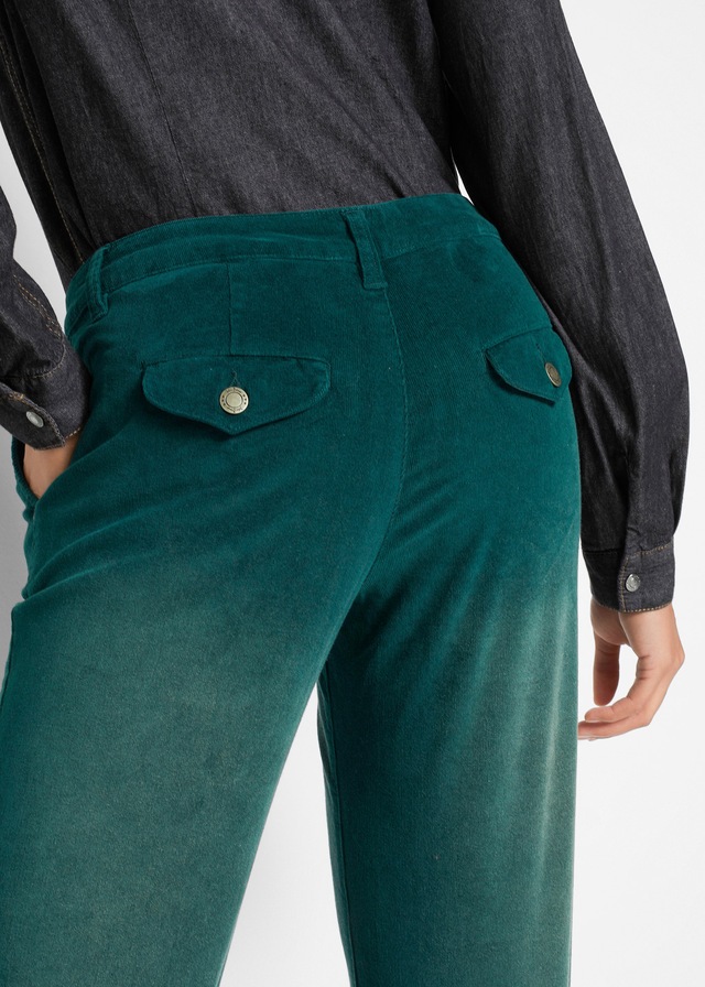 bonprix Cordhose »Stretch-Cordhose, Wide« aus Baumwolle und Elasthan, Loose Fit, ausgestelltes Bein