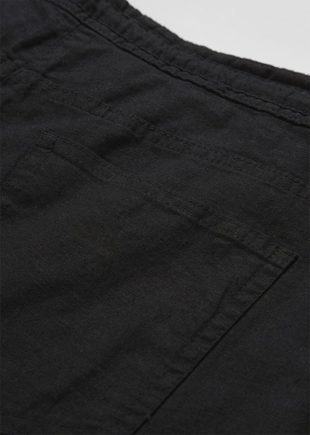 bonprix Leinenhose Loose Fit, mit Kordelzugbund, mit Eingrifftaschen, mit Gesäßtaschen