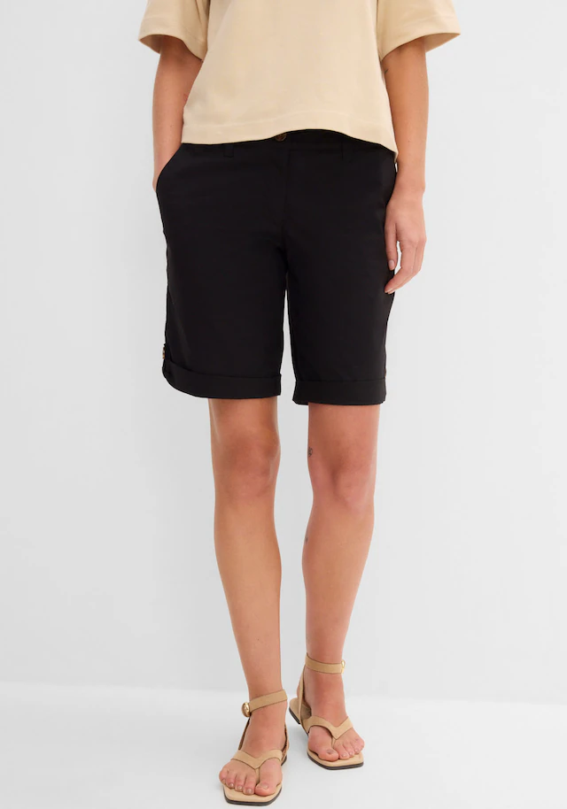 bonprix Bermudas »Stretch Bermuda« mit krempelbaren Beinen, Regular Fit